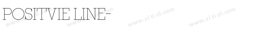 POSITVIE LINE字体转换